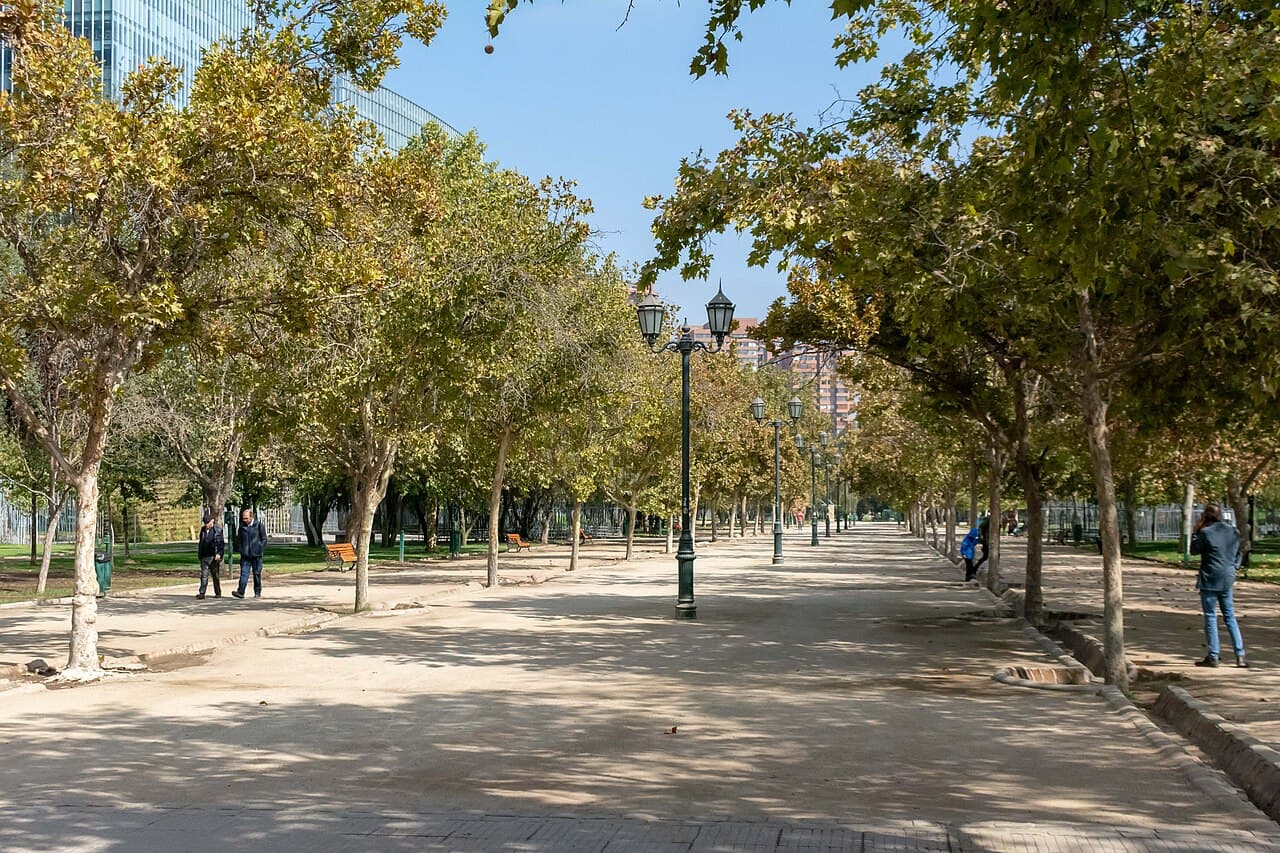 Parque Araucano en Las Condes